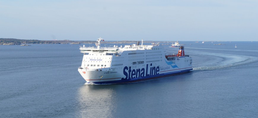 Stena Germanica pirmais prāmis, kas darbojas ar Metanolu